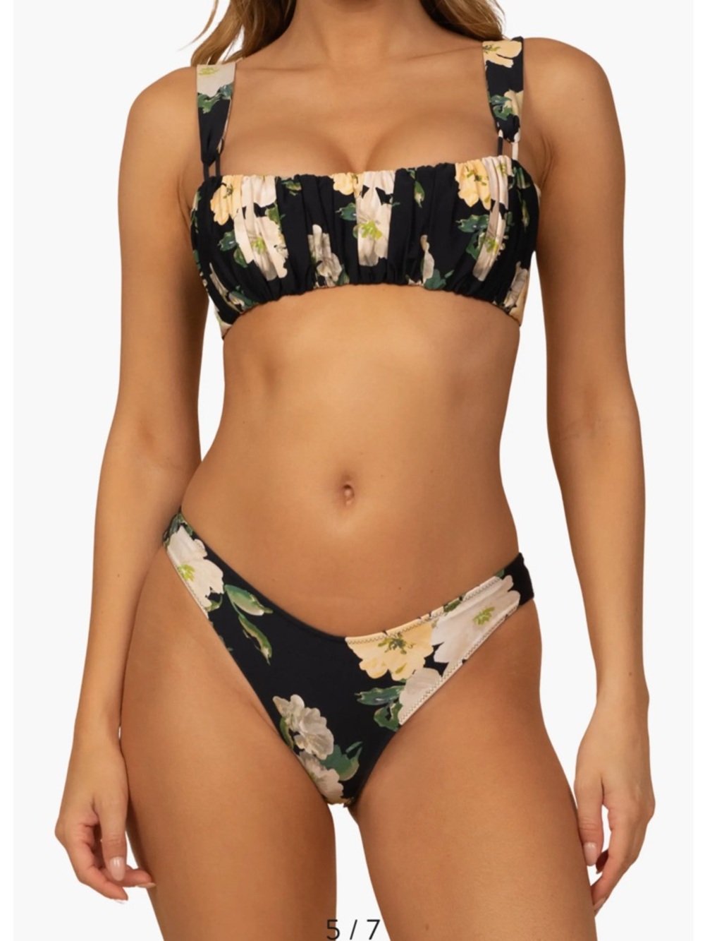 Victoria Shirred Bikini Top - Picture 2 of 7